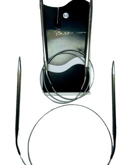 Aguja Circular TM acero, 80 Cm, Nº 6 al 10