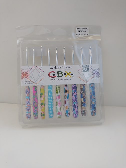 Aguja Crochet Mango Silicona DISEÑO CBX Blister Surtido 9 Medidas - Imagen 2