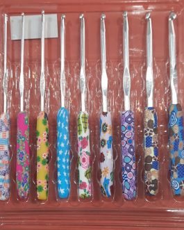 Aguja Crochet Mango Silicona DISEÑO CBX Blister Surtido 9 Medidas