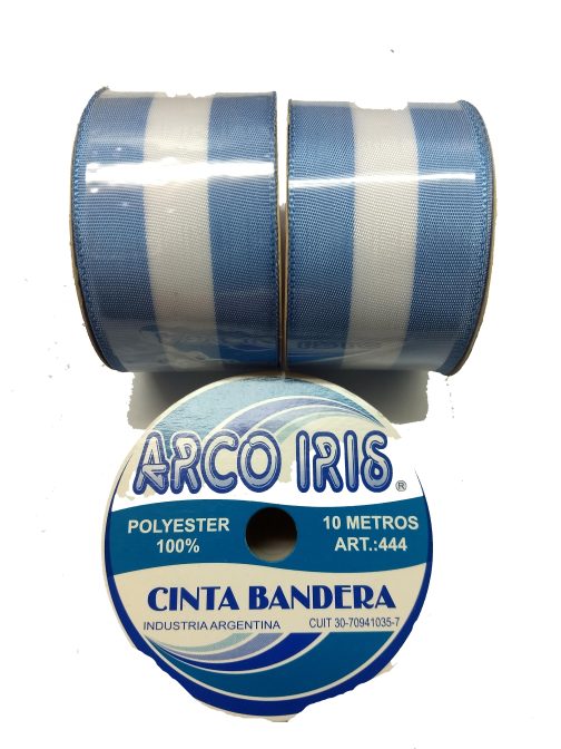 Cinta Bandera Argentina Arco Iris, Pieza x 10 mt