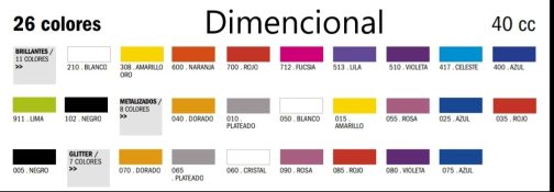 EQ Pintura Dimensional Glitter x 40cc - Imagen 3