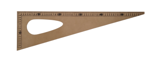 Escuadra Fibro 60cm.