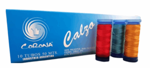 Hilo Corona Calzo P/Cuero bob. de 50 mt x 10 uni.
