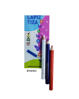 Lápiz Tiza 85 mm CBX x 3 uni.