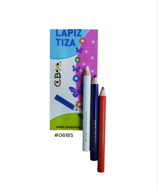 Lápiz Tiza 85 mm CBX x 3 uni.