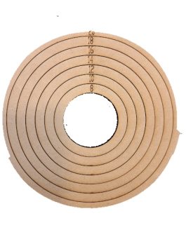 Set de Aros x 7 de Fibrofácil 8 al 20 cm.