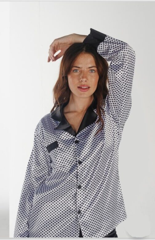 Maria Pia Pijama Saten lunares M/L 353 - Imagen 2