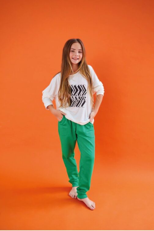 Tutta la Fruta Pijama mga ranglan y pantalon 473-23