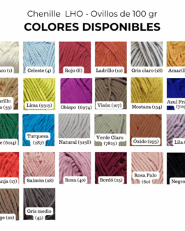 Chenille Fsia LHO Ov X 100 gr