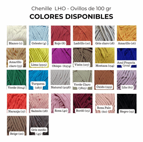Chenille Fsia LHO Ov X 100 gr - Imagen 2