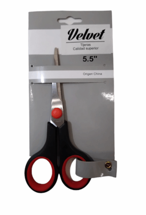 Tijera VELVET Mgo. Plastico 5.5" 1673