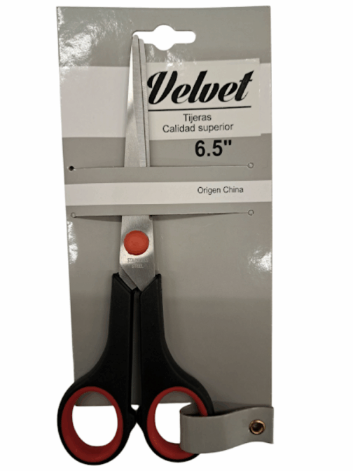 Tijera VELVET Mgo. Plastico 6.5" 1674
