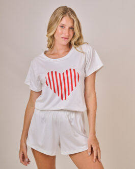 Maria Pia Pijama Love mga. Corta microfibra 599