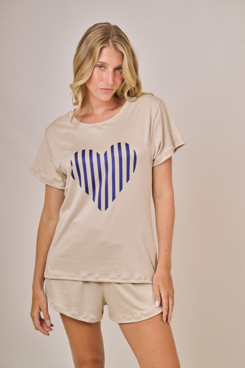 Maria Pia Pijama Love mga. Corta microfibra 599 - Imagen 4
