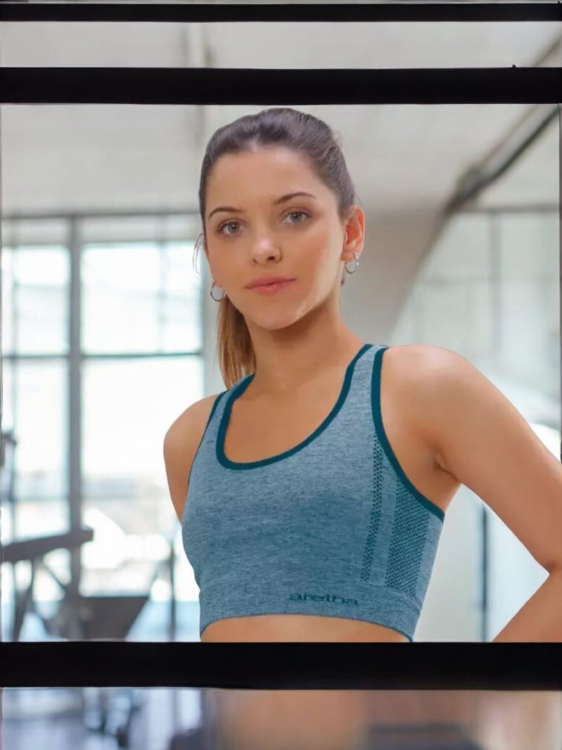 Aretha Deportivo Top melange bretel ancho Smoking 3594